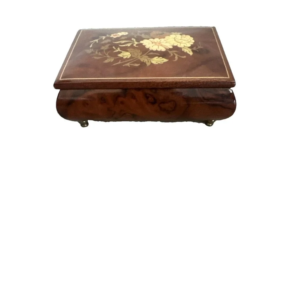 Sorrento Inlaid Musical Jewelry Box Made In Italy